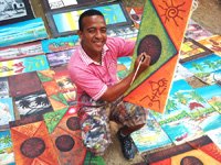 Local Artist and Paintings in Samana. Dominican Painter and Artist Victor Jose is located under the famous Bridges of Samana.